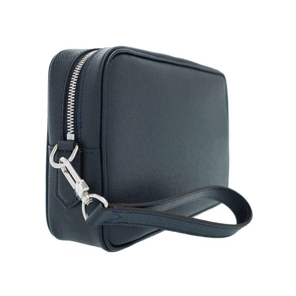 Louis Vuitton Taiga Pochette Black Bag Leather Kasai Shoulder